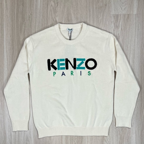 NWT🐯KENZO🐯 Paris Embroidered Logo Crewneck Sweater - Picture 2 of 7